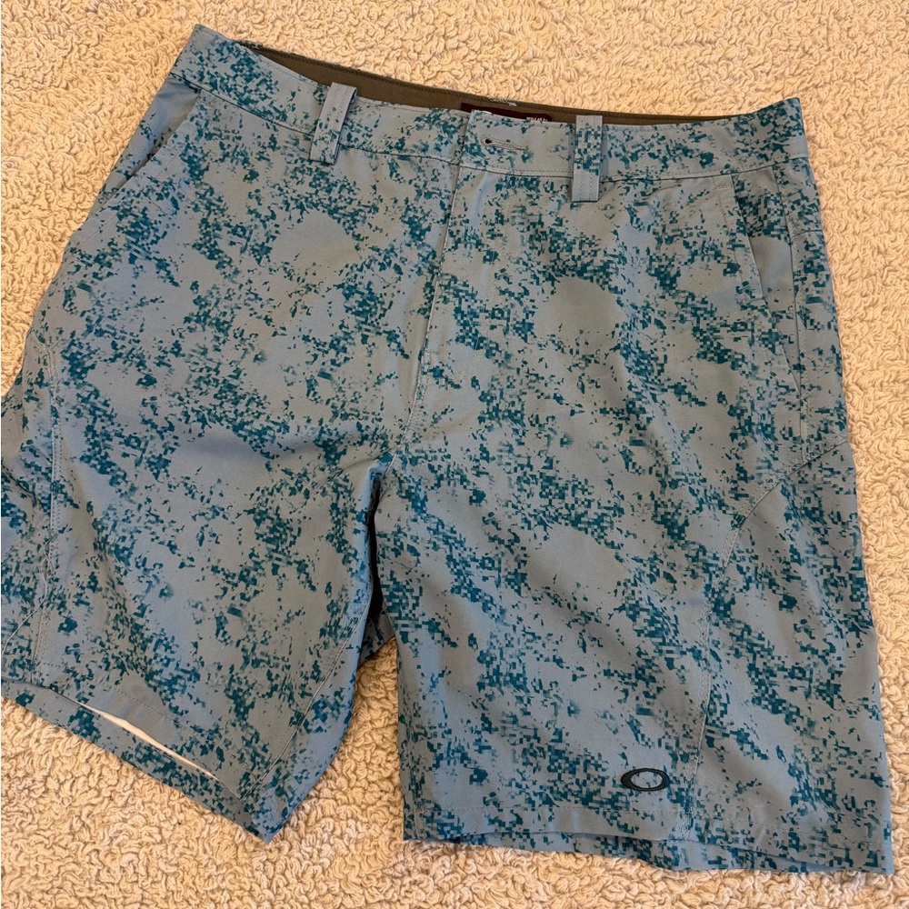 Oakley Gray and Blue Shorts